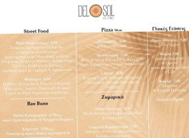 Del Sol Abovos Afissos Eatery menu