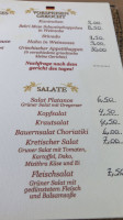 Platanos menu