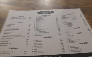 Agerari Georgian Cuisine menu