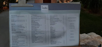 Saradari menu
