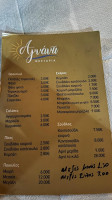 Agnanti menu