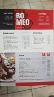 Romeo menu