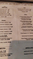 Locanda Bar Restaurant menu