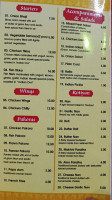 Jaipur Palace menu