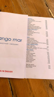 Tango Mar menu