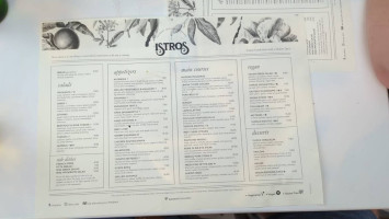 Istros menu