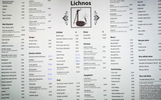 Lichnos menu