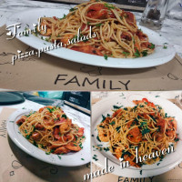 Family Pizza Pasta Salads food