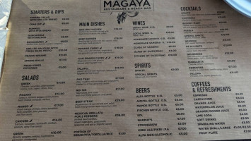 Magaya menu