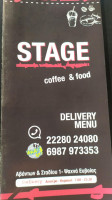 Stage Coffee And Food menu