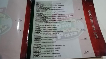 Pizza Top menu