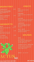 Cactus Bar Restaurant menu