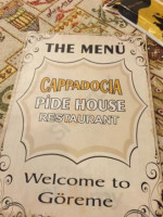 Cappadocia Pide House menu