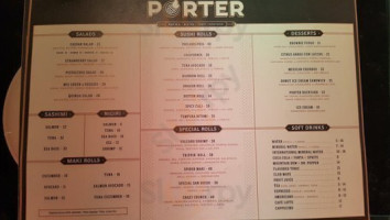 Porter B Q Craft Cocktails menu