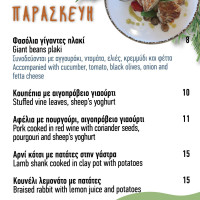 Gastra Mageirio Tavernaki Γάστρα Μαγειρείο Ταβερνάκι menu