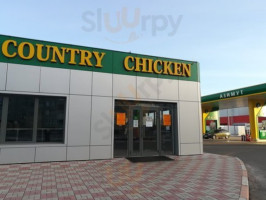 Country Chicken outside