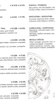 Nuvolia Pizza menu