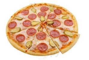 Manhattan-pizza food