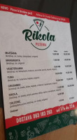 Rikola Pizzeria menu
