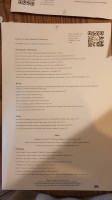 The Red Barn menu
