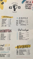 43.12 Café menu