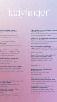 Lady Finger Mykonos menu