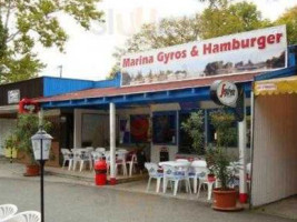 Marina Gyros Hamburger Buffet inside