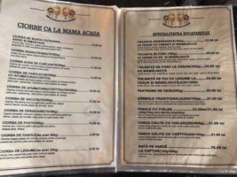 La Doi Cocosi menu