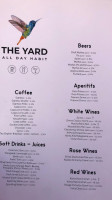 The Yard, All Day Habit menu