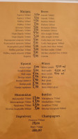 Castro Maduvala Restaurant Bar menu