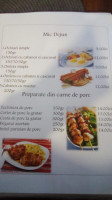 Tureac menu