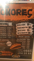Curcuna Kokorec menu