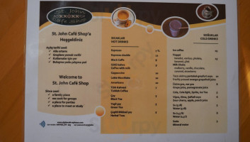 St. John Cafe Shop menu