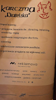 Diabelska Karczma Piekielnie Dobre Jedzenie menu