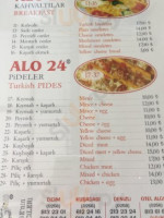 Alo 24 menu
