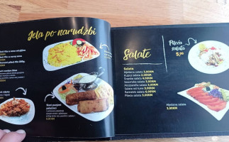 Mostarlić menu