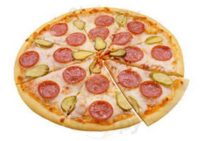 Manhattan-pizza food