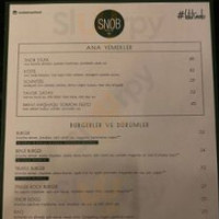 Snob Street Food menu
