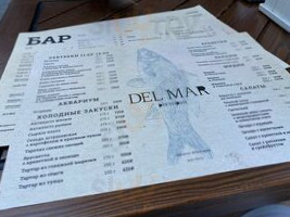 Del Mar menu