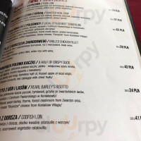 Na Złotym Groniu menu