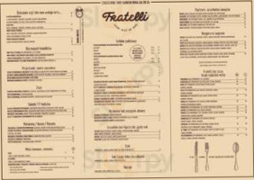 Fratelli menu