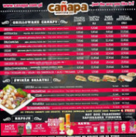 Canapa Sandwich Catering menu