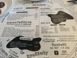 Krówka menu