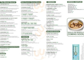 Pan Masala menu