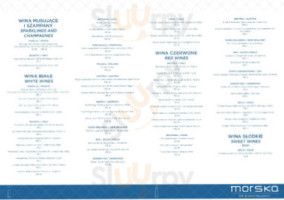 Morska Fish Wine menu