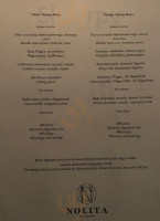 Nolita menu