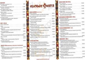 Kuchnie Świata Mikołajki menu