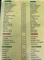 Eden Cafe menu