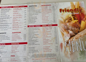 Fast Food Friendly menu