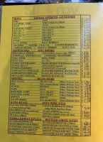 Kastro menu